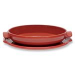 Moule tatin maxi avec plat de service rouge Emile Henry